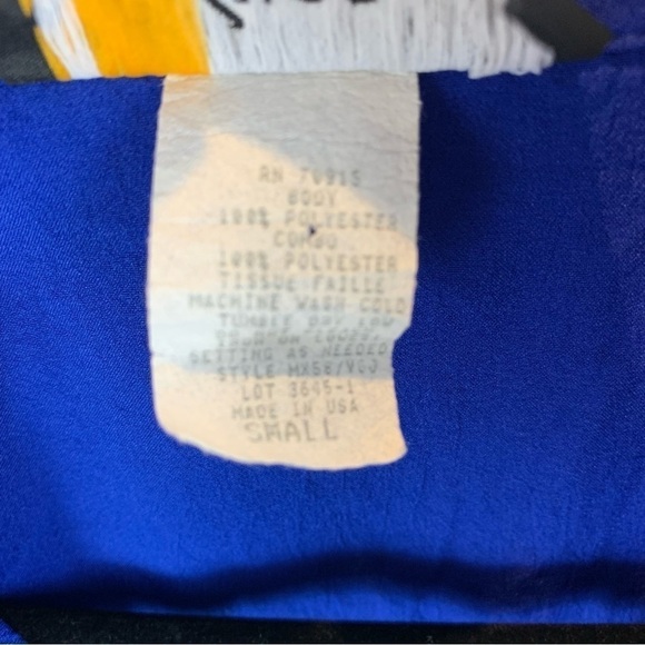 Vintage 80s Silver Threads Nautical  Jacket Dolman Sleeves Golden Girls sz S - Picture 5 of 7